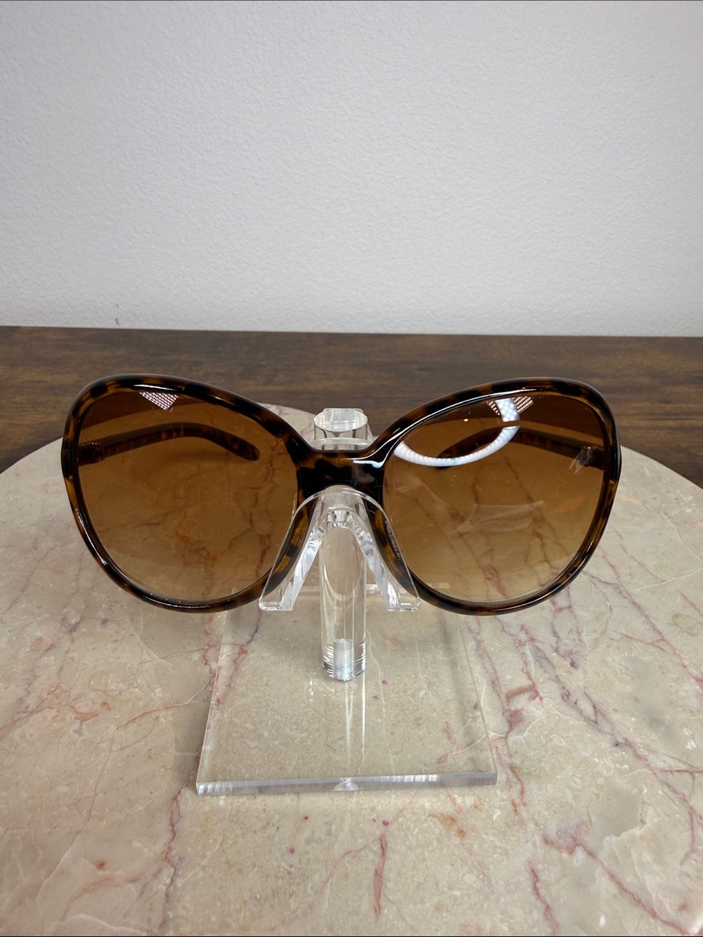 Tortoiseshell Oversized Women’s Sunglasses - Brown Lenses